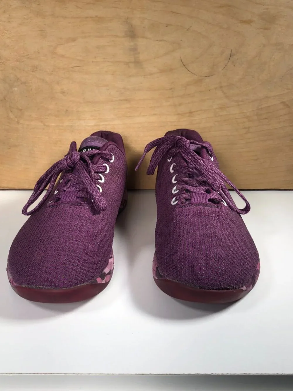NOBULL Women 8.5 /Men 7 Outwork Purple Superfabric Cross Training Shoes Gum Sole